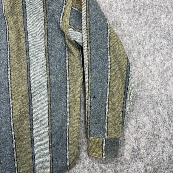 Fox Knapp CPO Shirt Wool Shirt Jacket Men's Small Wool USA Military Navy Green - Picture 13 of 16